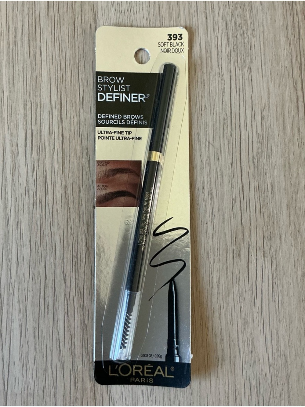 Maybelline Brow Stylist Definer 393 Soft Black